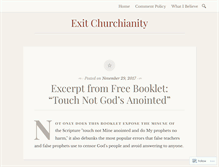 Tablet Screenshot of exitchurchianity.com